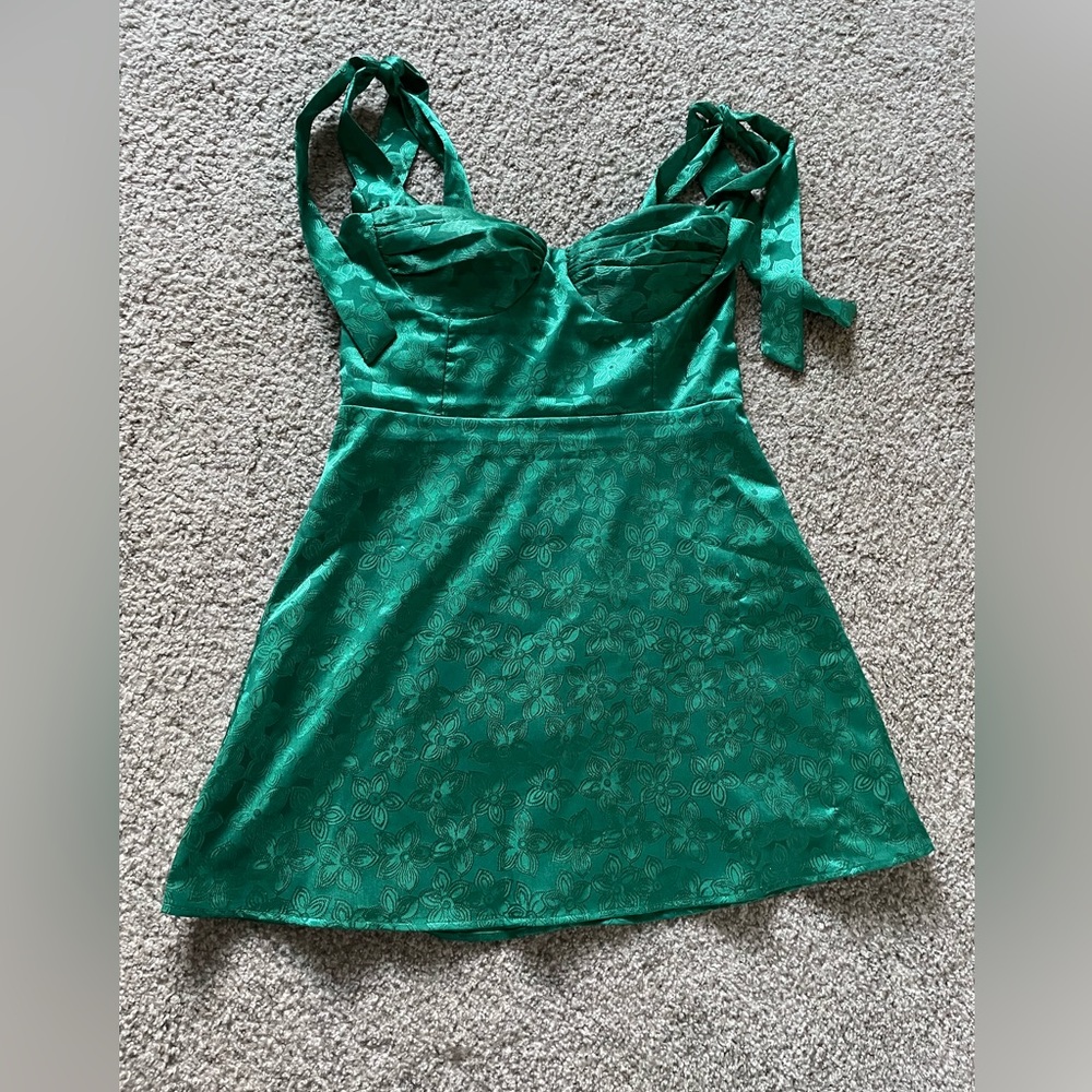 Lucy in the sky green floral dress